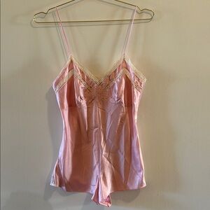 Vintage Victoria’s Secret pink satin romper